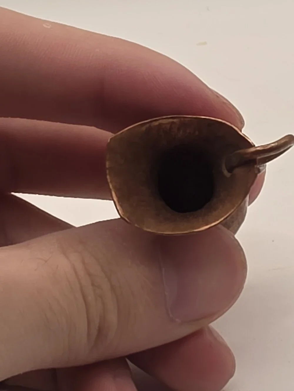 ​Antique Miniature Hammered Copper Pitcher Tiny Pitcher Jug Vessel 1.75 Inch